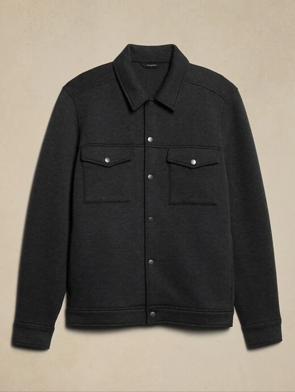 Men's Scuba Jacket XL Gray Trucker Banana Republic